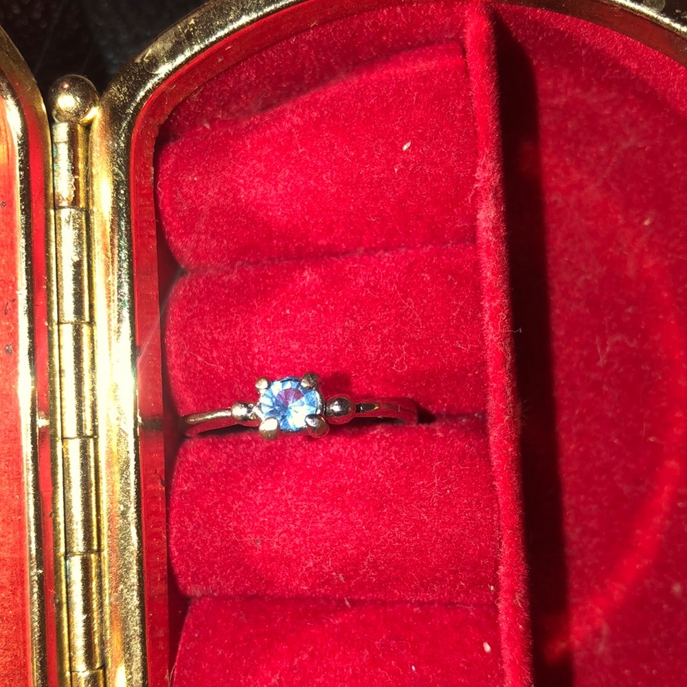 blue stone ring